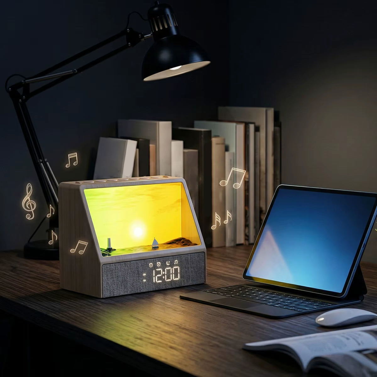 Sunrise Alarm Clock up Light Sleep Sound Machine 24 White Noise Adjustable Brightness Bedside